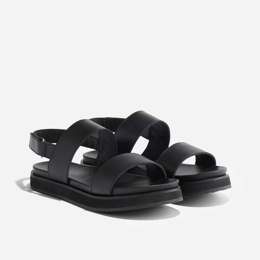 New in Box Nisolo Flatform Sandal Black 9.5 Women